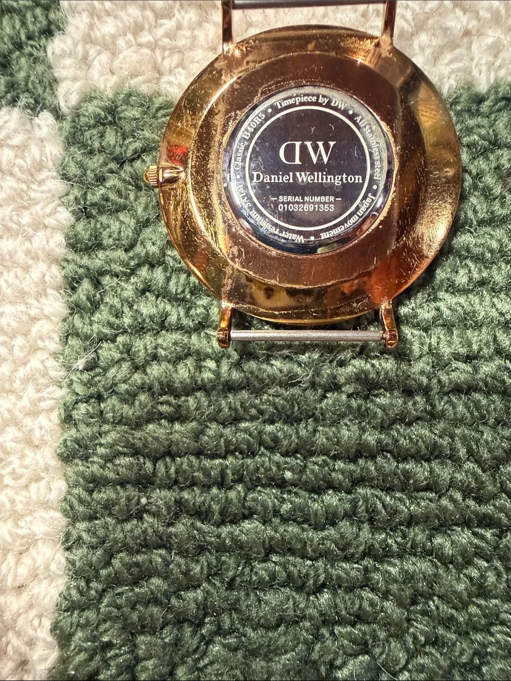 Daniel Wellington Classic Glasgow Rose Gold Watch Navy White 36mm